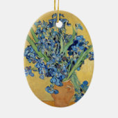 Van Gogh Irises Vase Blume Still Life Dutch Art Keramik Ornament (Hinten)