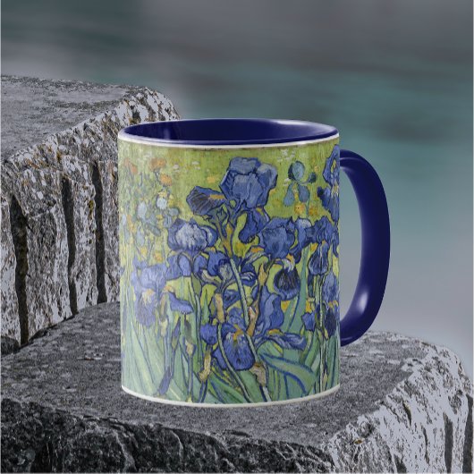 Van Gogh Irises Vintag Floral Tasse