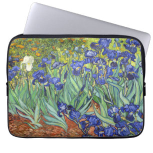 Van Gogh Irises Vintage Fine Art Floral Laptopschutzhülle