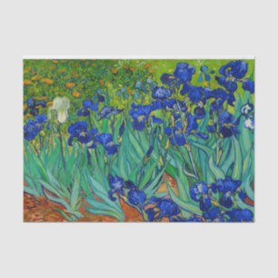 Van Gogh Irises Vintages Blumenblau Seidenpapier