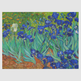 Van Gogh Irises Vintages Blumenzwirn Seidenpapier
