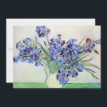 Van Gogh Irises Wedding Einladung<br><div class="desc">Einfach zu individualisieren Hochzeitseinladung. Klicken Sie auf "Anpassen", um die Hintergrundfarbe oder den Schriftart zu ändern.Ändern Sie den Text, um eine benutzerdefinierte und einzigartige Einladung für jedes Ereignis oder Party zu erstellen! Ire von Vincent van Gogh ist ein Bouquet mit bärtigen lila Reisen in einer Vase, die wie ein Krug...</div>
