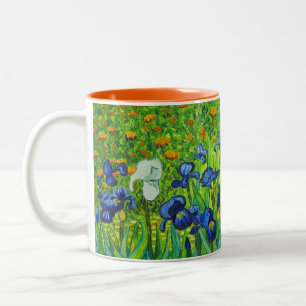 Van Gogh Irises Zweifarbige Tasse