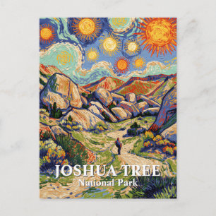 Van Gogh Joshua Tree Hidden Valley Vintage Wüste Postkarte
