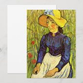 Van Gogh, Junge Bäuerin mit Strohhut (Vorne/Hinten)