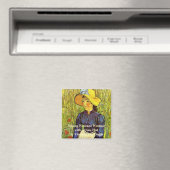 Van Gogh, Junge Bäuerin mit Strohhut Magnet (In Situ (Geschirrspüler))