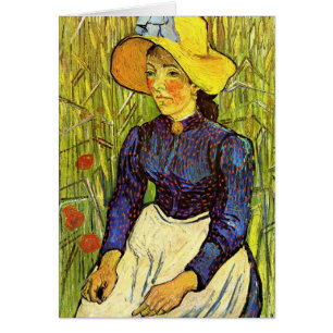 Van Gogh, junge Bauernfrau mit Strohhut