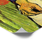 Van Gogh, junge Bauernfrau mit Strohhut Poster (Ecke)