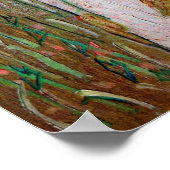 Van Gogh, junges Mädchen Stehend; Hintergrund von Poster (Ecke)