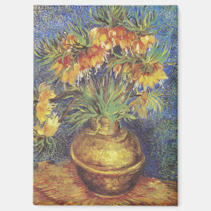 Van Gogh Kaiserliche Fritillarien in Kupfervase Magnet