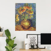 Van Gogh Kaiserliche Fritillarien in Kupfervase Poster (Heimbüro)
