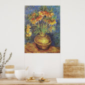 Van Gogh Kaiserliche Fritillarien in Kupfervase Poster (Küche)