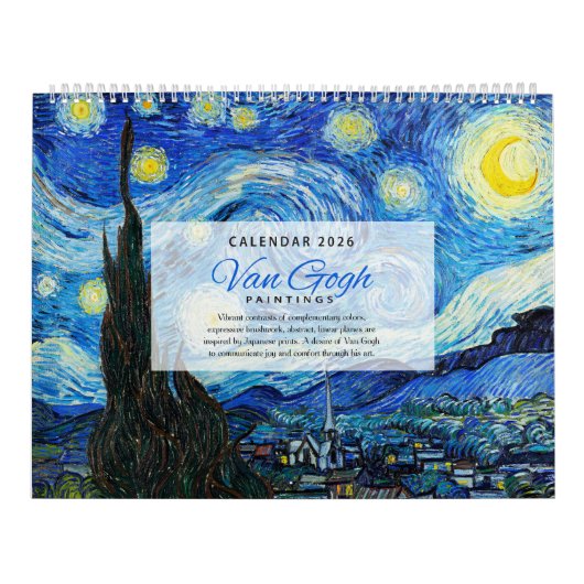 Van Gogh Kalender 2026 - Impressionismus (Titelbild)