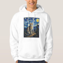 Van Gogh Katze Sternennacht Impressionistische Kun