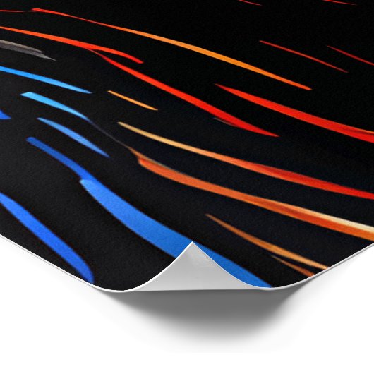 Van-Gogh-Katzen-Kunst Poster (Ecke)