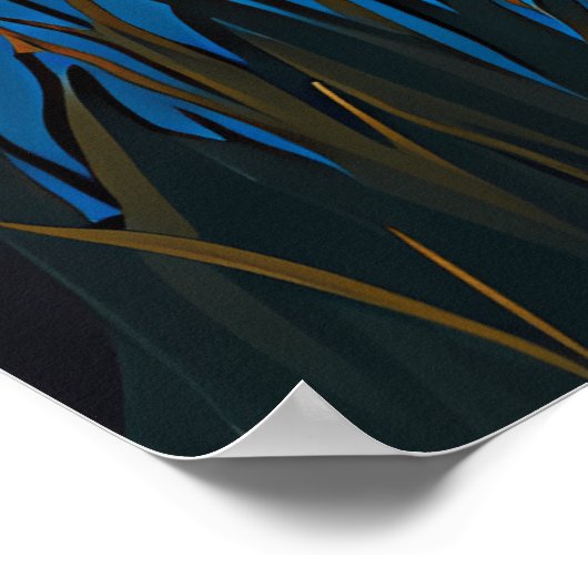 Van-Gogh-Katzen-Kunst Poster (Ecke)