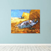 Van Gogh: Keine Erholung aus der Arbeit Leinwanddruck (Insitu (Holzboden))