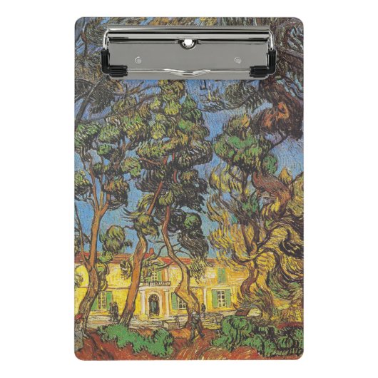 Van Gogh Kiefern - Klassische Gartenkunst Mini Klemmbrett (Vorderseite)