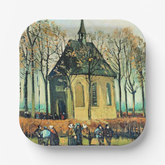 Van Gogh - Kongregation, Reformierte Kirche Pappteller (Vorderseite)