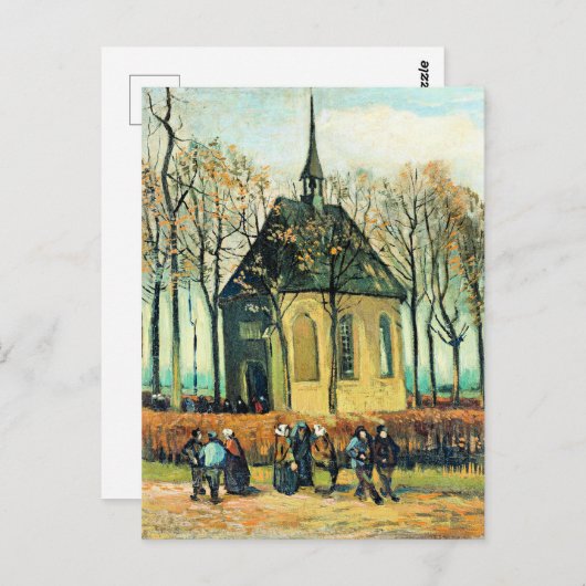 Van Gogh - Kongregation, Reformierte Kirche Postkarte (Vorne/Hinten)