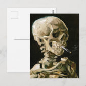 Van Gogh - Kopf eines Skeletts Postkarte (Vorne/Hinten)