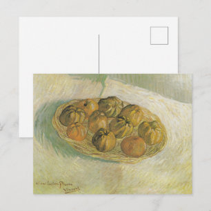 Van Gogh Korb mit Äpfeln - Klassisches Stilleben Postkarte