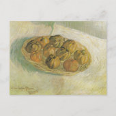 Van Gogh Korb mit Äpfeln - Klassisches Stilleben Postkarte (Vorderseite)