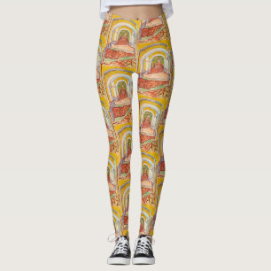 Van Gogh Korridor Asyl Gelb Impressionistische Kun Leggings