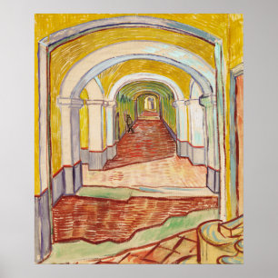 Van Gogh Korridor Asyl Gelb Impressionistische Kun Poster