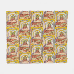 Van Gogh Korridor Asylum Gelb Impressionistische K Fleecedecke