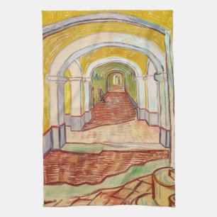 Van Gogh Korridor Asylum Gelb Impressionistische K Geschirrtuch