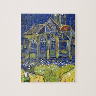 Van Gogh Kunstreproduktion, Die Kirche in Auvers Puzzle