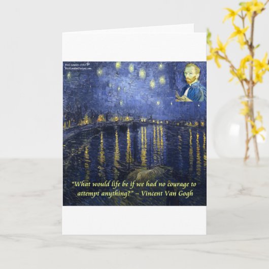 Van Gogh-Kursangebot Karte (Gelbe Blume)