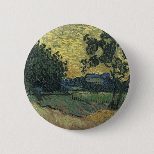 Van Gogh Landscape bei Twilight Button (Vorderseite)
