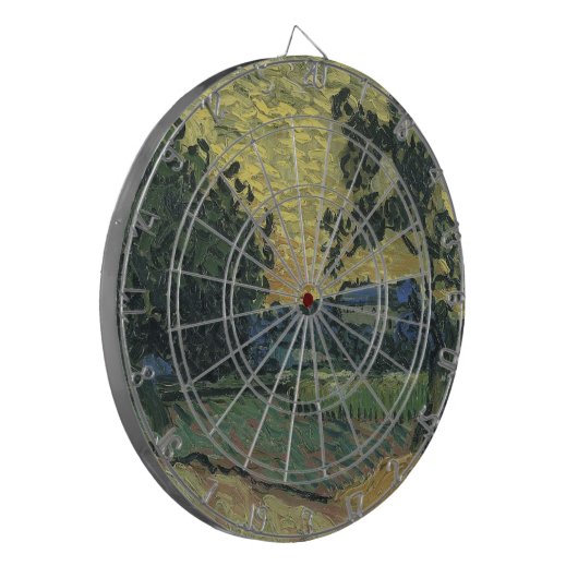 Van Gogh Landscape bei Twilight Dartscheibe (Vorderseite Links)
