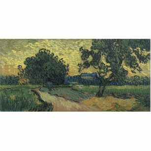 Van Gogh Landscape bei Twilight Fotoskulptur Magnet