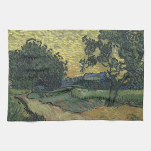 Van Gogh Landscape bei Twilight Handtuch