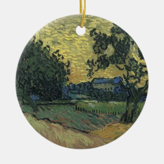 Van Gogh Landscape bei Twilight Keramikornament (Vorne)
