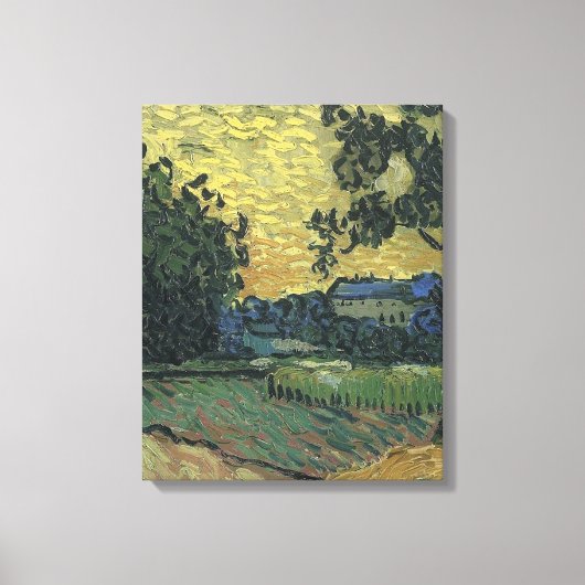 Van Gogh Landscape bei Twilight Leinwanddruck (Vorderseite)