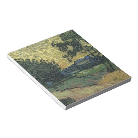 Van Gogh Landscape bei Twilight Notizblock (angewinkelt)