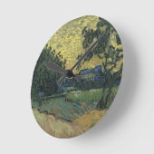 Van Gogh Landscape bei Twilight Runde Wanduhr (Winkel)