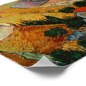 Van Gogh Landscape mit House und Plowman Poster (Ecke)