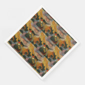 Van Gogh Landscape mit House und Plowman Serviette (Ecke)