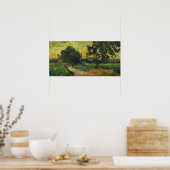 Van Gogh - Landschaft bei Twilight Poster (Küche)