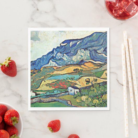Van Gogh - Landschaft der Alpen, Serviette (Beispiel)