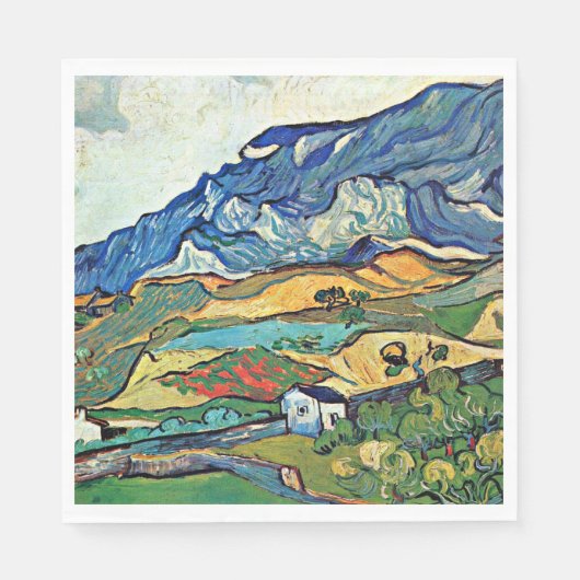 Van Gogh - Landschaft der Alpen, Serviette (Vorderseite)