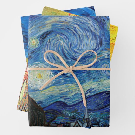 Van Gogh, Landschaft Geschenkpapier Set (Beispiel)