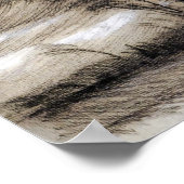 Van Gogh - Landschaft im Sturmwetter Poster (Ecke)