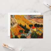 Van Gogh - Landschaft mit Häusern Karte (Vorderseite/Rückseite Beispiel)