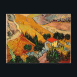 Van Gogh - Landschaft mit Häusern Postkarte<br><div class="desc">Landschaft mit Häusern und Plowman,  berühmtes Gemälde von Vincent van Gogh</div>
